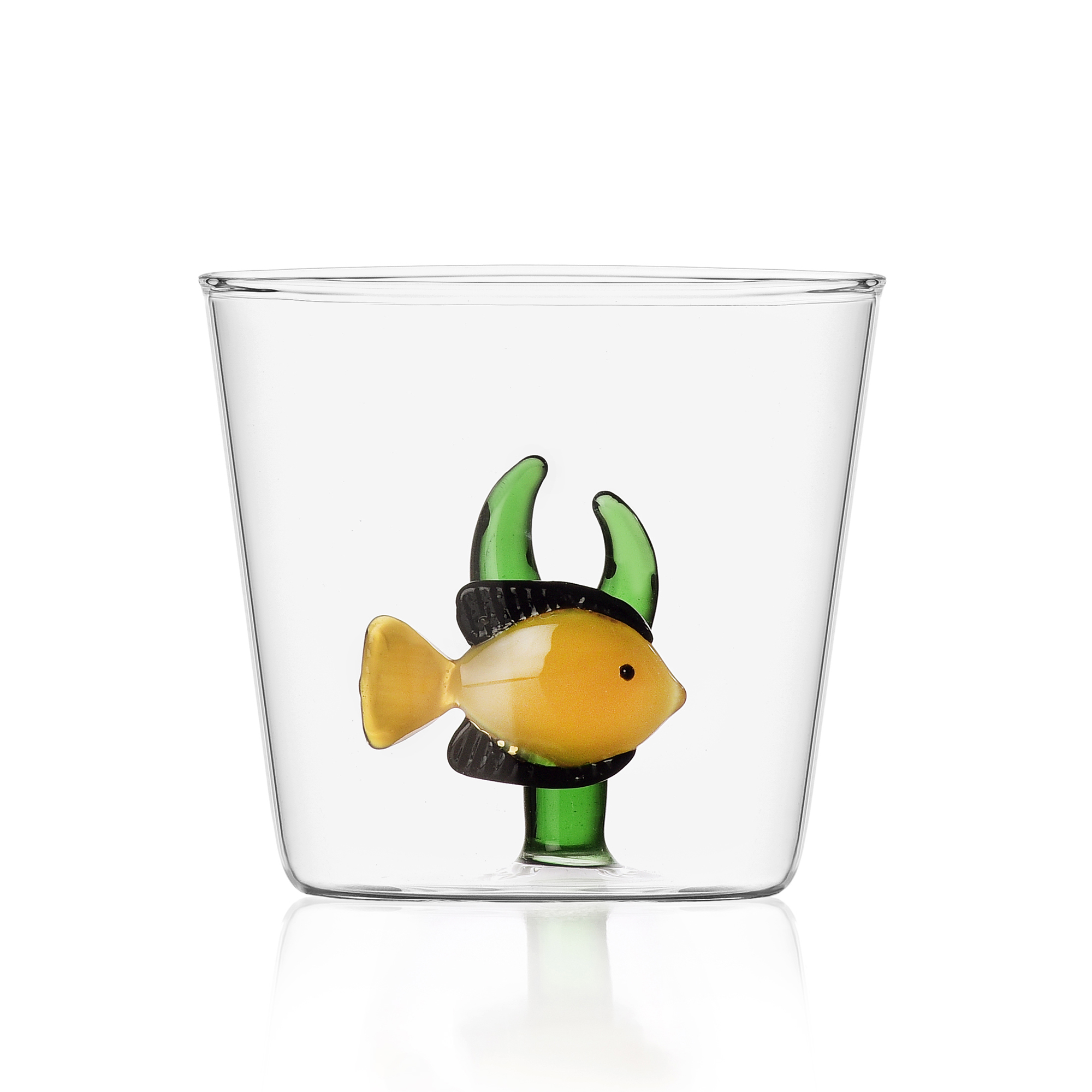 Tumbler Ichendorf Collection Marine Garden Yellow Fish Green Seaweed